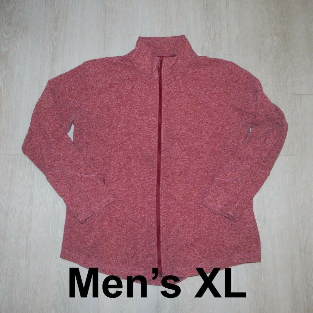 Duluth‎ Trading Company Red Full Zip Fleece Men XL
